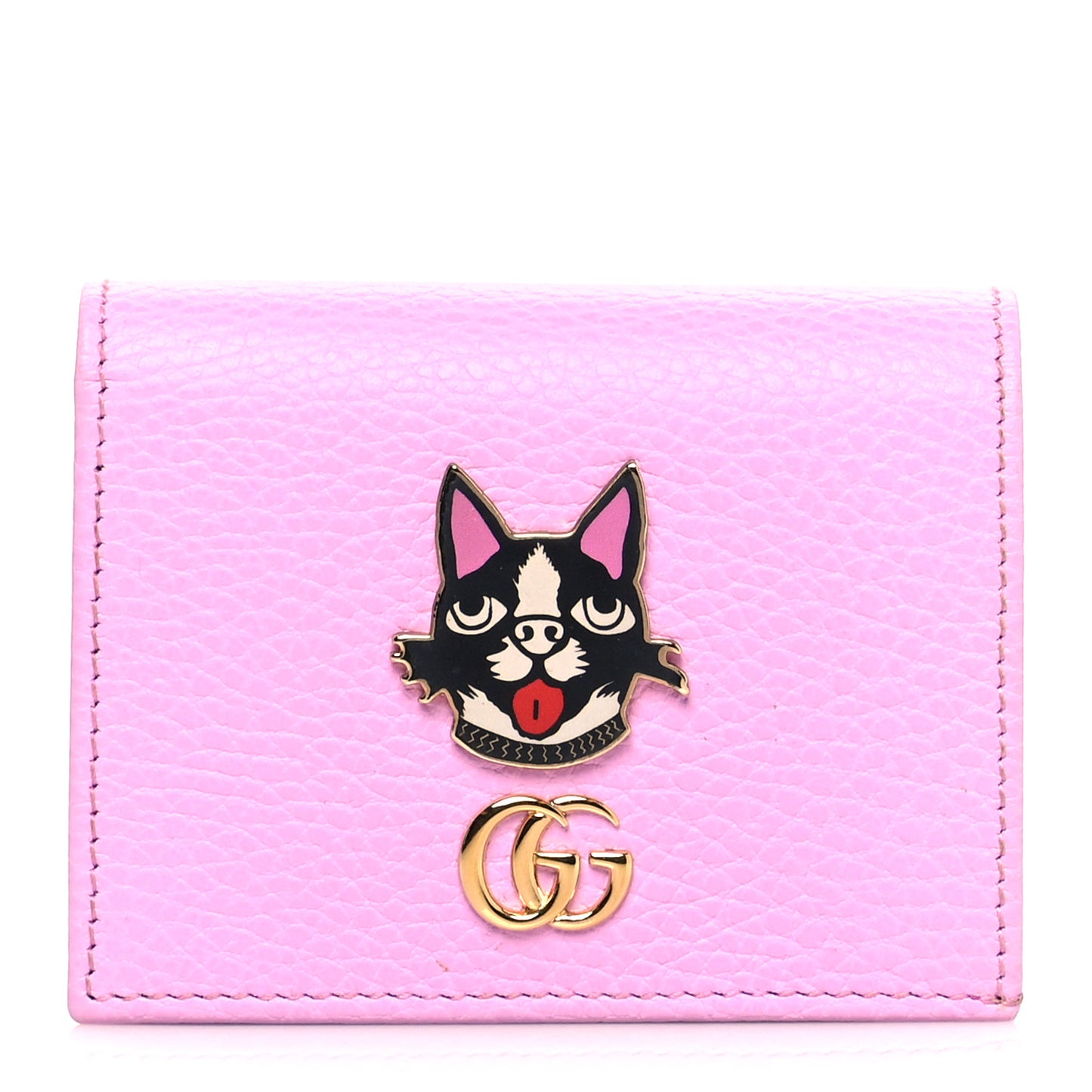 Dollar Calfskin Bosco Card Case Wallet Malva