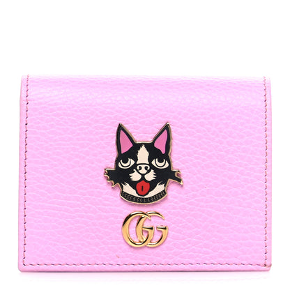 Gucci Dollar Calfskin Bosco Card Case Wallet Malva 1 of 8