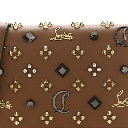Christian Louboutin Calfskin Spikes Loubinthesky Paloma Wallet On Chain  Biscotto 8 of 11