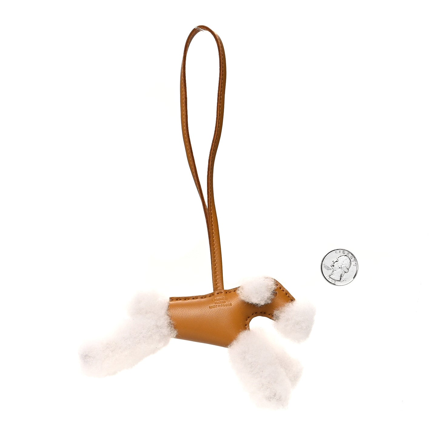 Milo Lambskin Shearling Budy Charm Biscuit