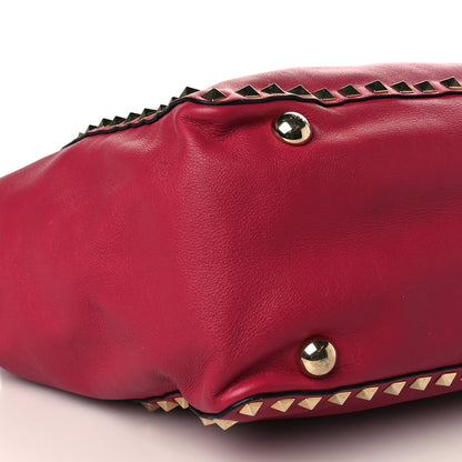 Valentino Garavani Vitello Medium Rockstud Tote Cyclamin 7 of 9