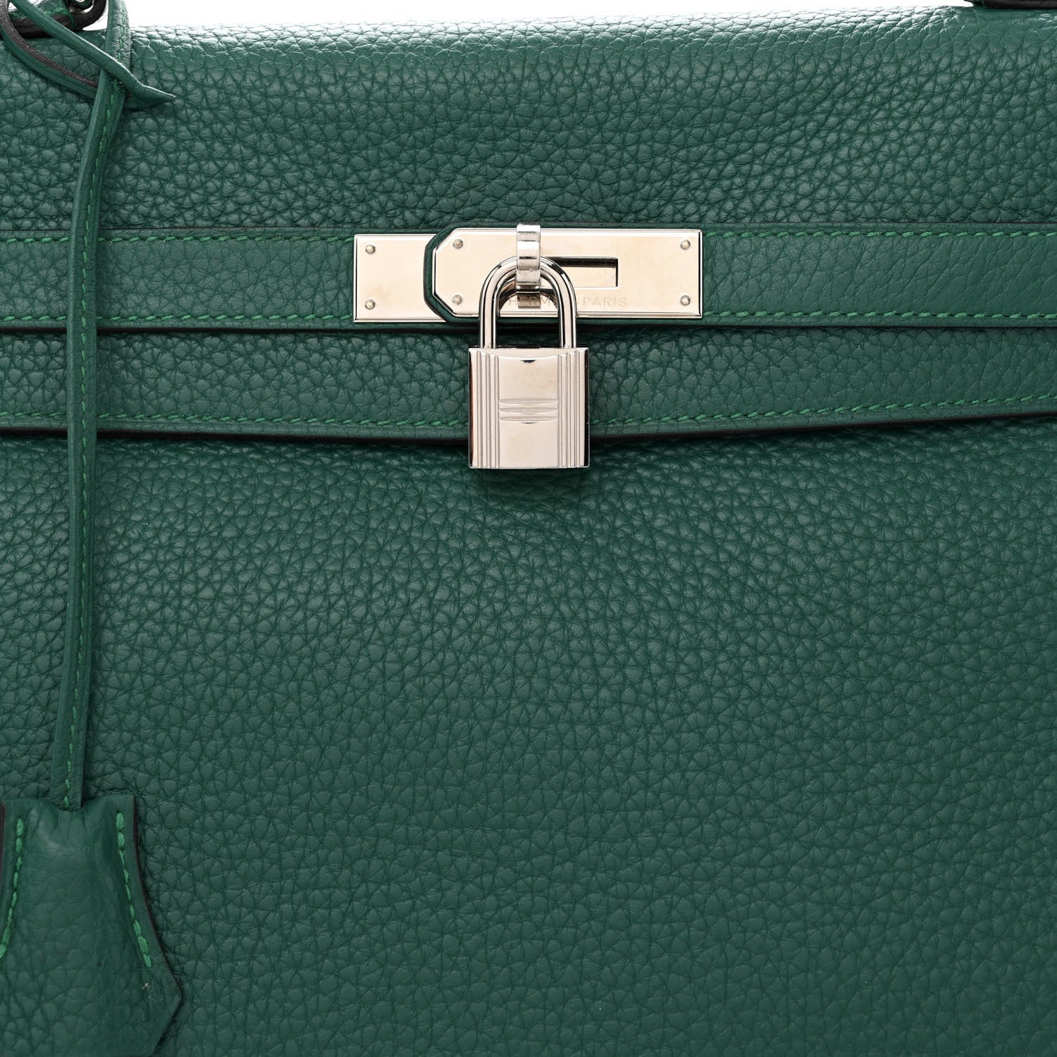Hermes Taurillon Clemence Kelly Retourne 35 Malachite 8 of 22