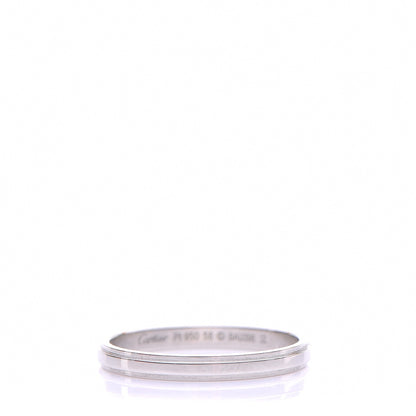 Cartier Platinum Band Ring 58 8.25 1 of 5