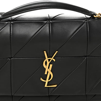 Saint Laurent Lambskin Patchwork Monogram Medium Jamie Black 8 of 11