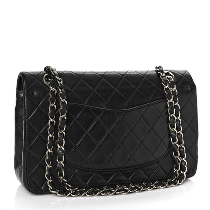 Chanel Lambskin Quilted Medium Double Flap Black 2 of 13