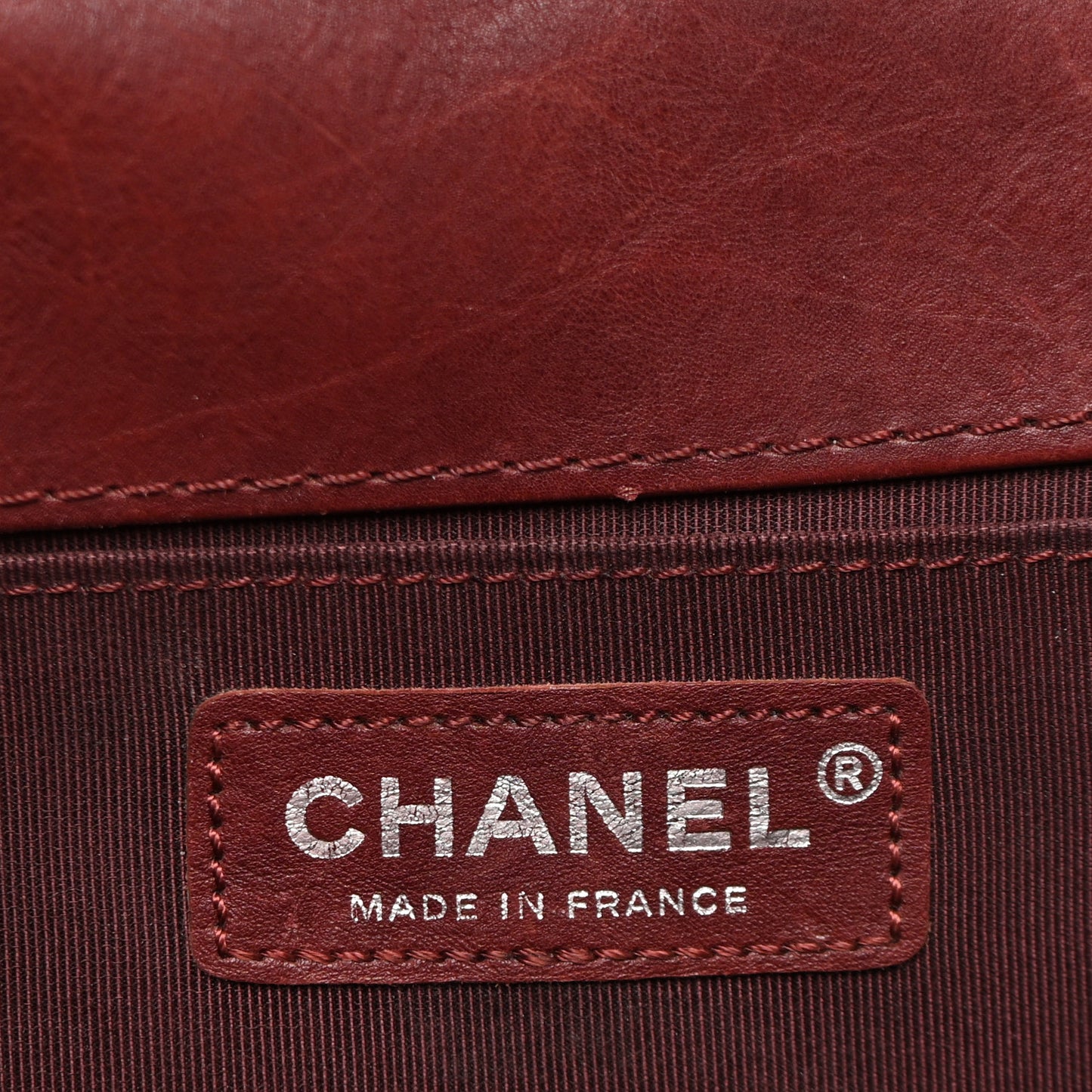 Calfskin Quilted Metal Embellished Paris Dallas Medium Boy Flap Burgundy