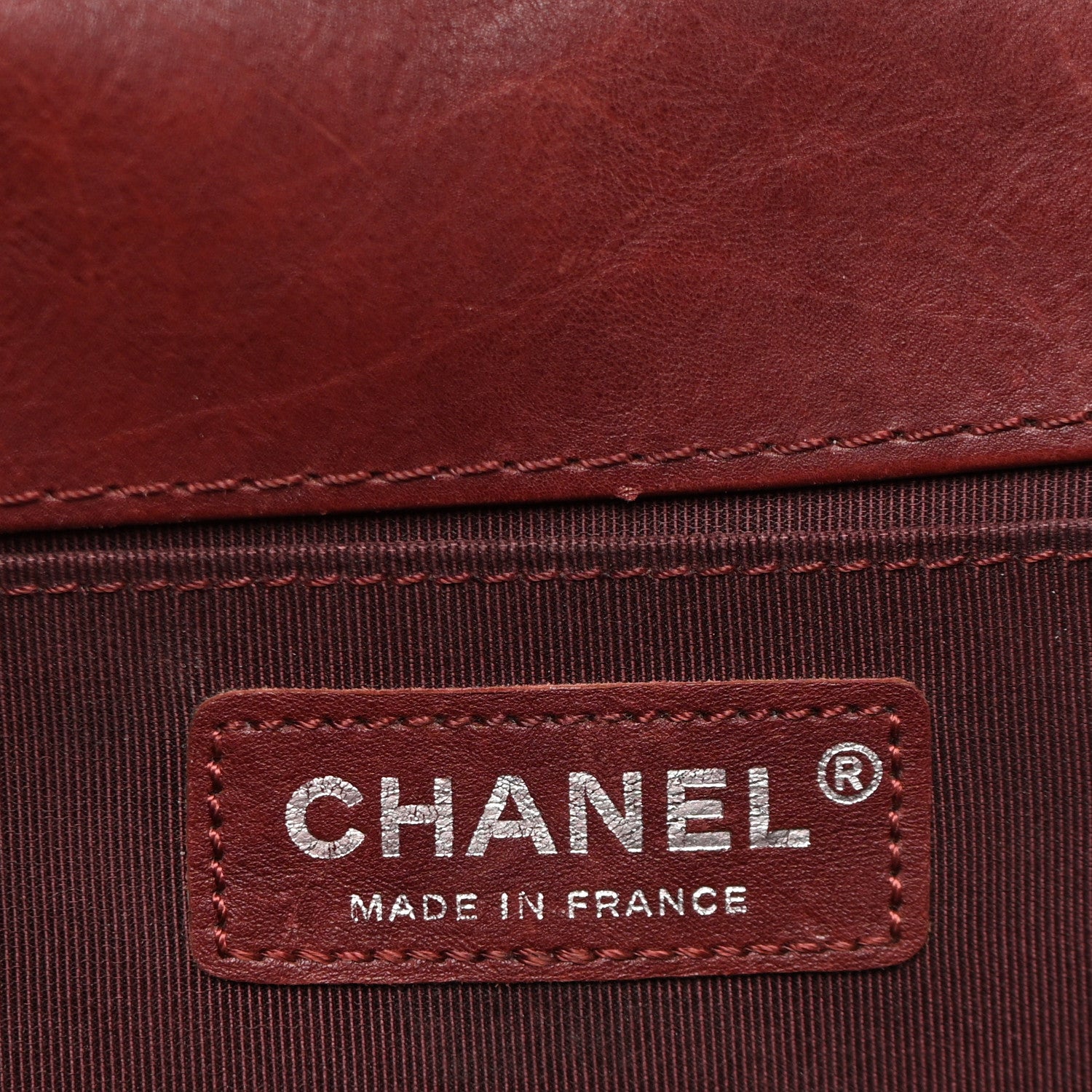 Chanel Calfskin Quilted Metal Embellished Paris Dallas Medium Boy Flap Burgundy 6 of 10