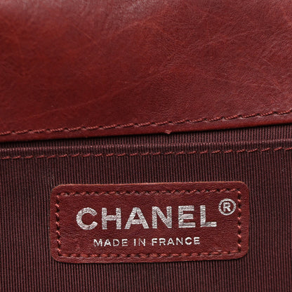 Chanel Calfskin Quilted Metal Embellished Paris Dallas Medium Boy Flap Burgundy 6 of 10