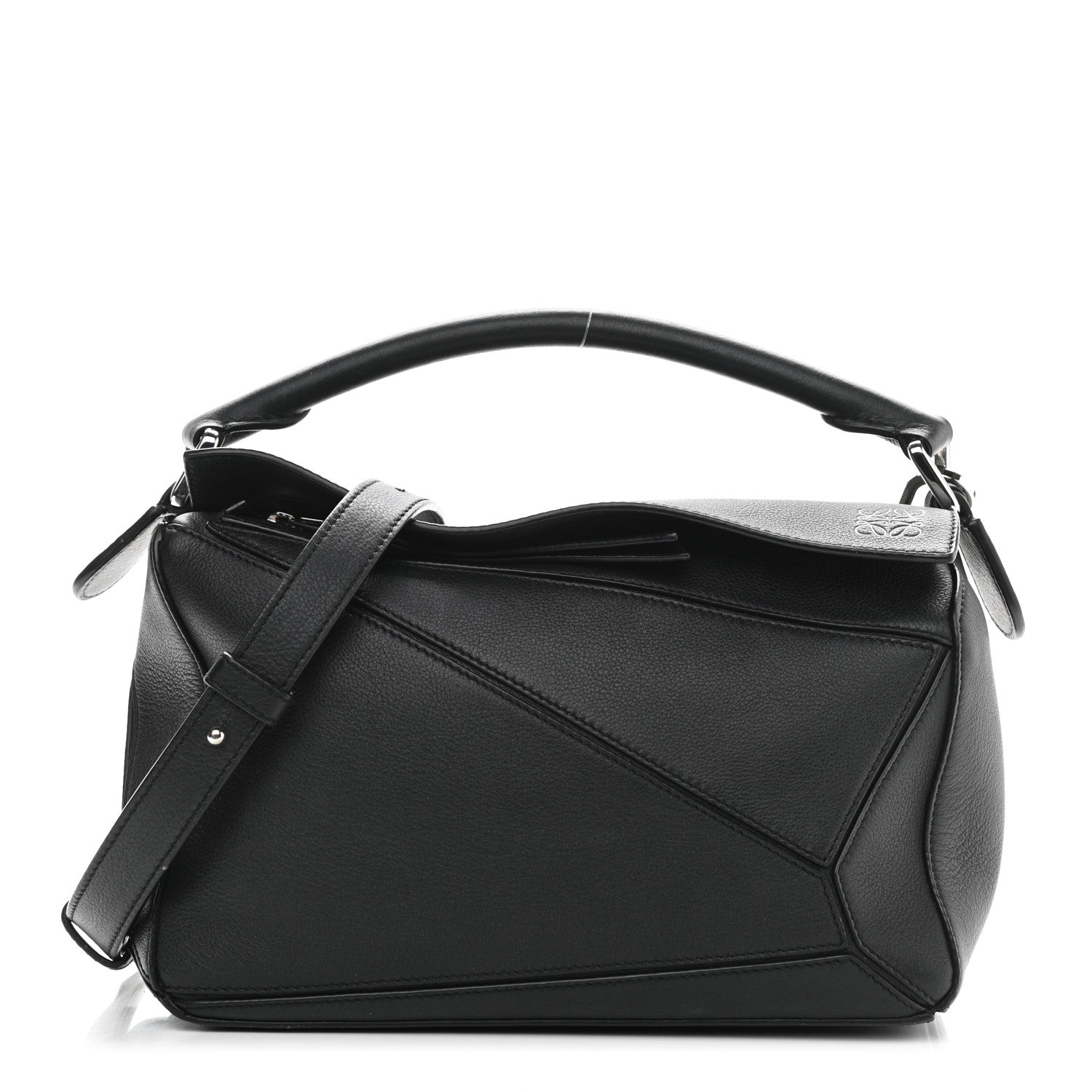 Loewe Calfskin Small Puzzle Bag Black 1 of 11