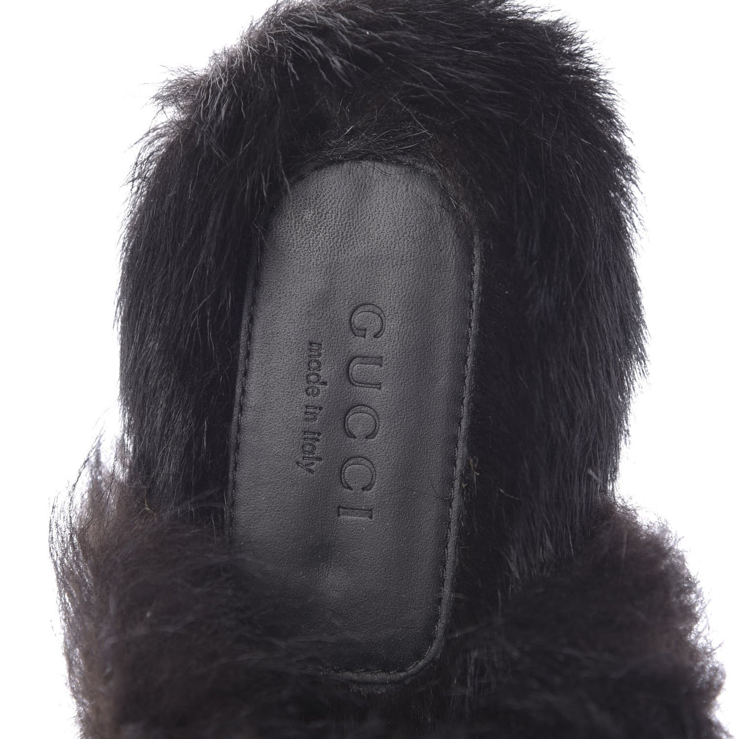 Malaga Kid Fur Zebra Inlay Womens Princetown Slippers 39 Mystic White Black