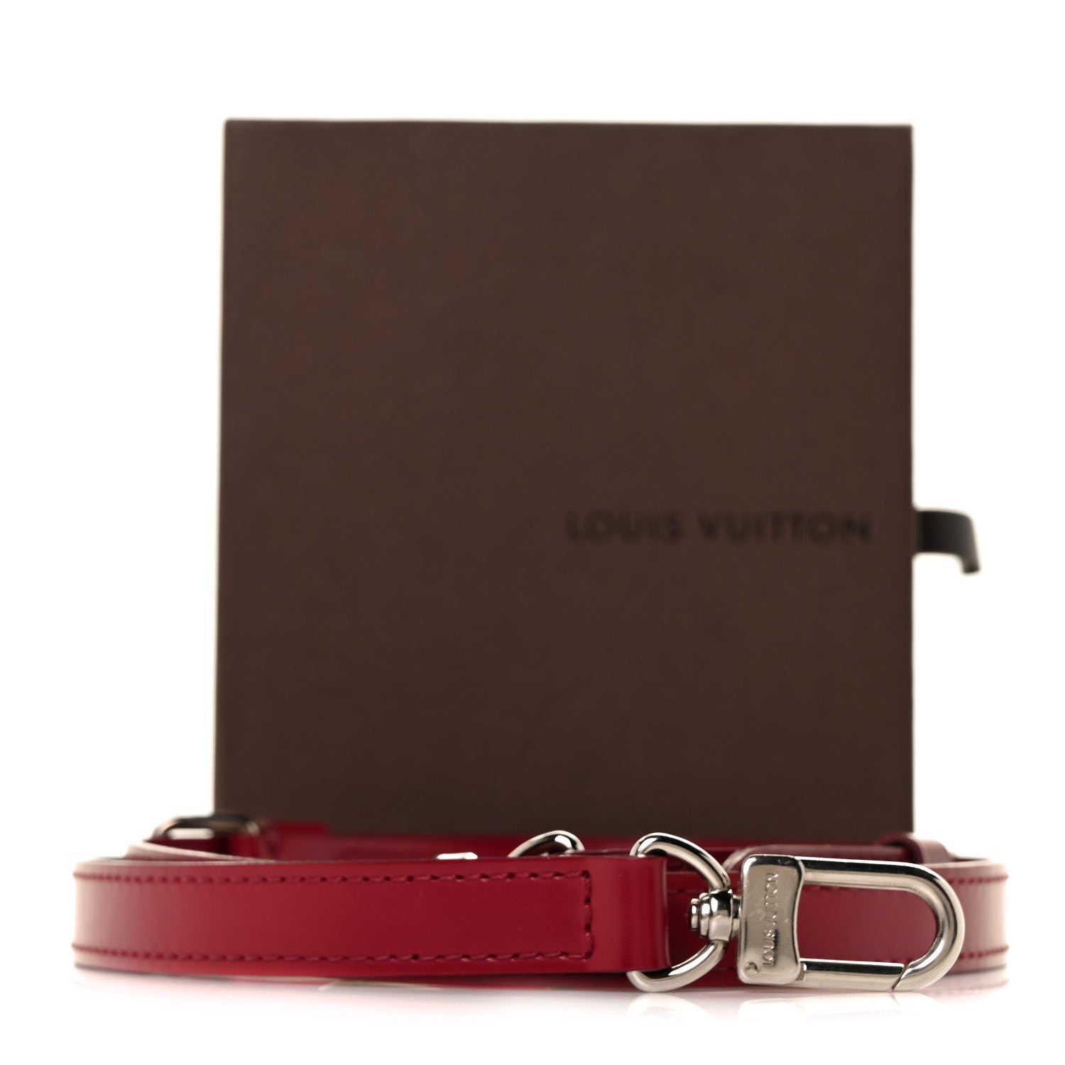 Louis Vuitton Calfskin 16mm Adjustable Shoulder Strap Red 5 of 5