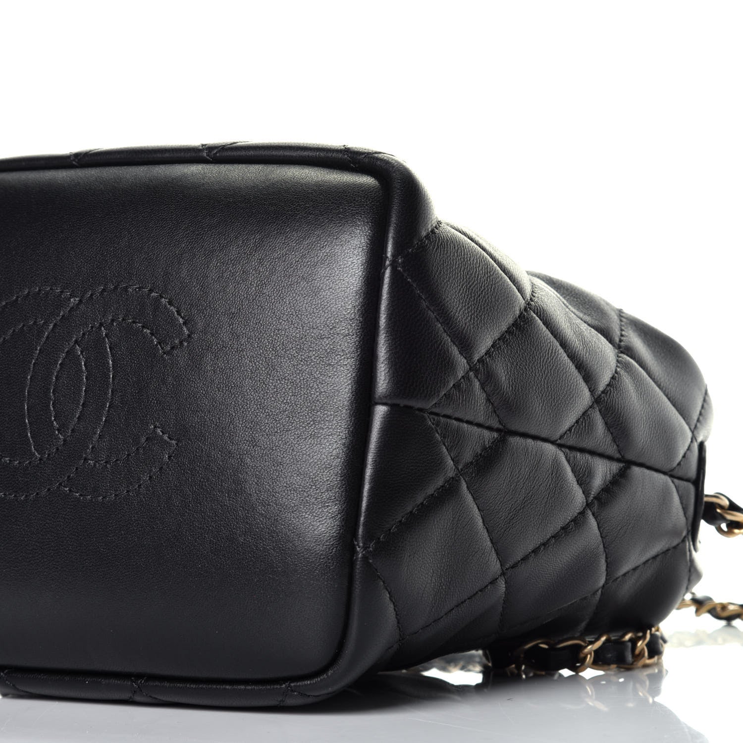 Chanel Lambskin Quilted Small Perfect Meeting Hobo Black 10 of 11