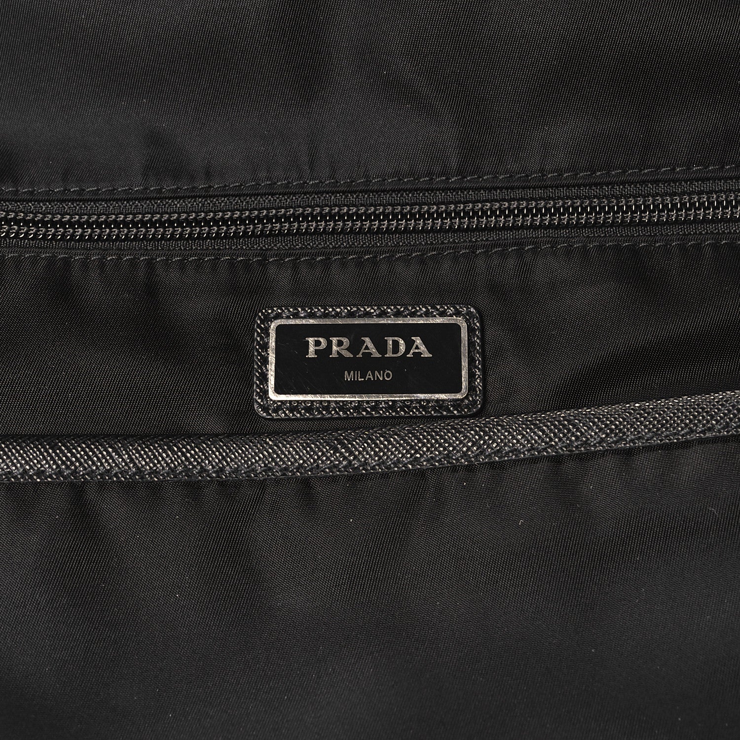 Prada Nylon Montagna Saffiano Day Backpack Black 6 of 9