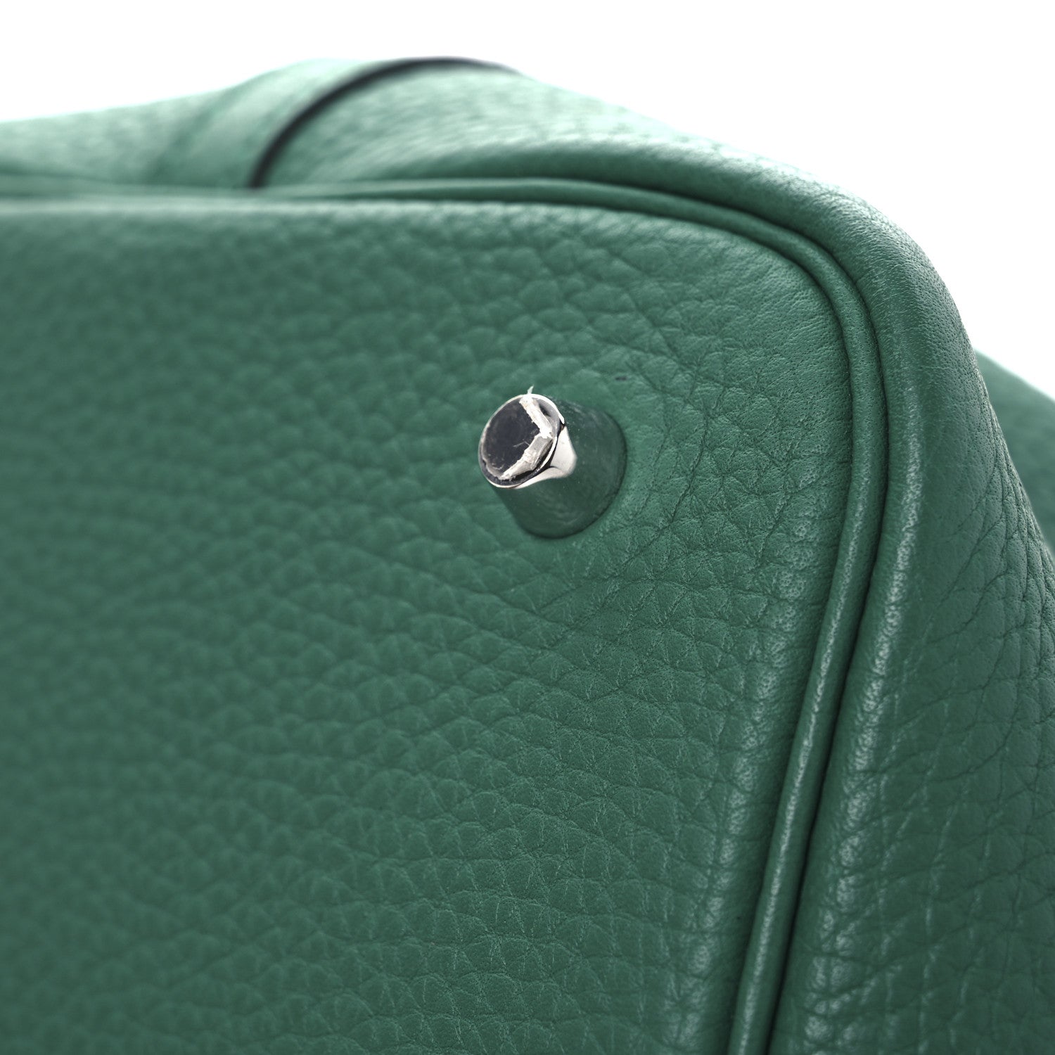Hermes Taurillon Clemence Picotin Lock 22 MM Malachite 11 of 11