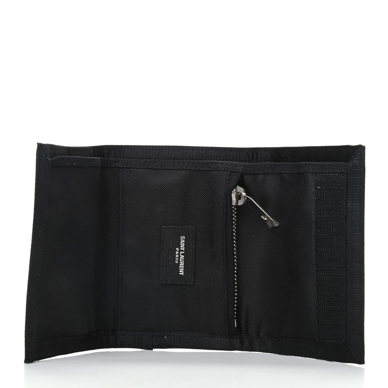 Saint Laurent Nylon Constellation Print Tiny Buffalo Wallet Black 5 of 6