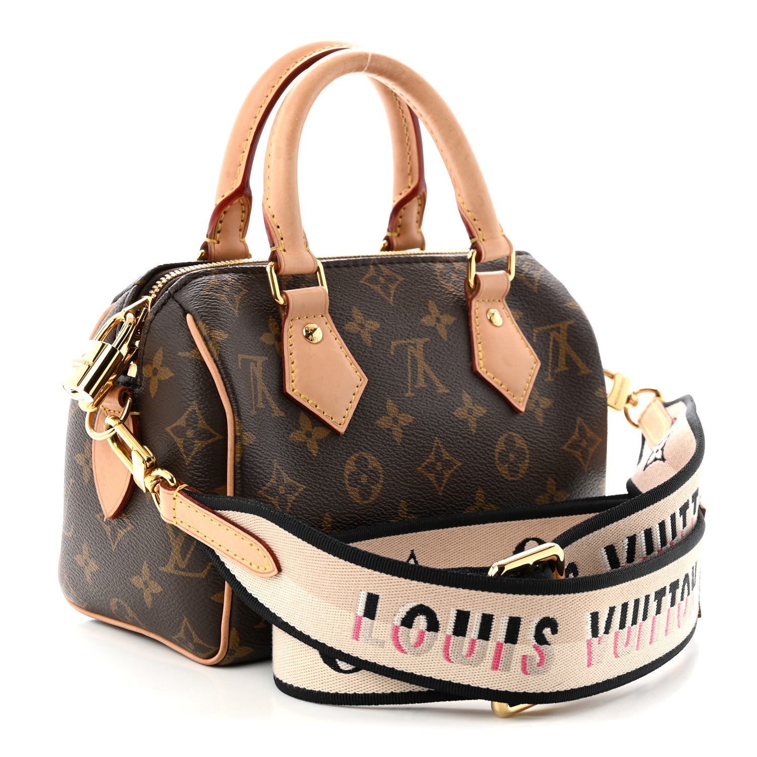Louis Vuitton Monogram Speedy Bandouliere 20 Black 3 of 10