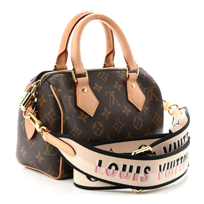 Louis Vuitton Monogram Speedy Bandouliere 20 Black 3 of 10