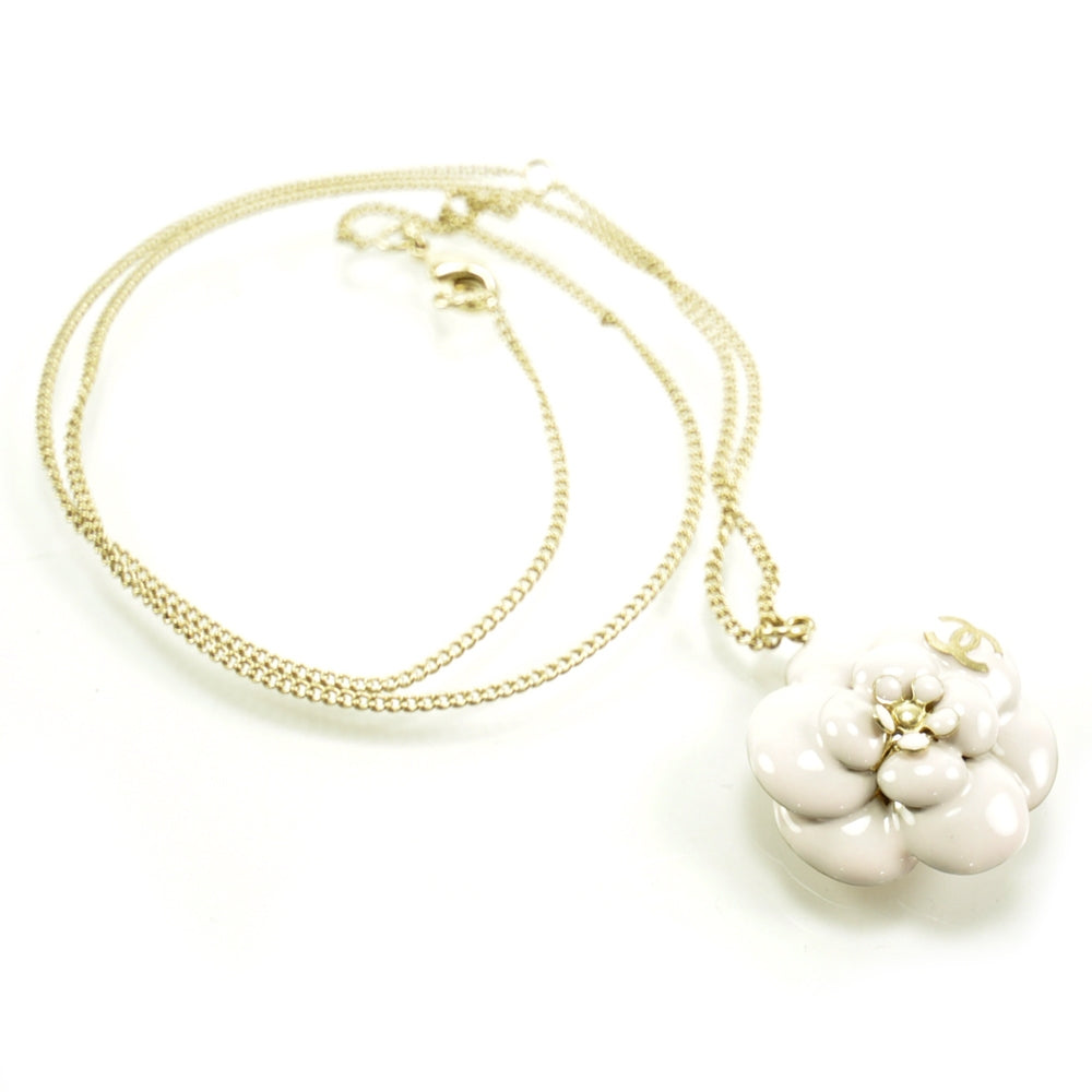 Chanel CC Camellia Flower Necklace 1 of 5
