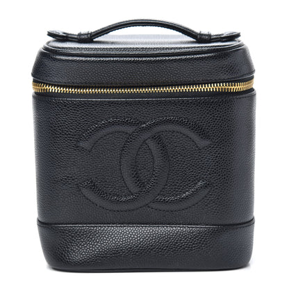 Chanel Caviar Vanity Cosmetic Case Black 1 of 9