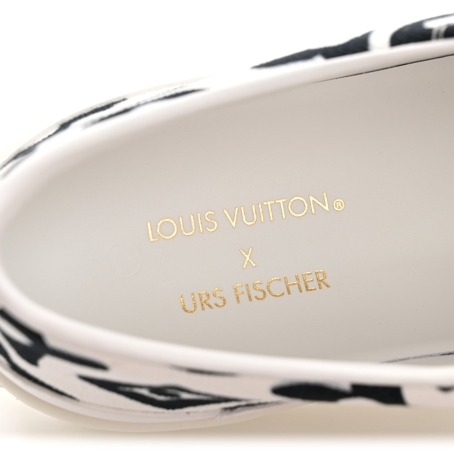 Louis Vuitton X UF Calfskin Tufted Monogram Stellar Sneakers 38 White Black 7 of 9