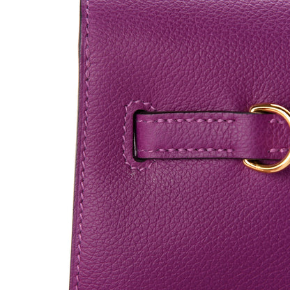 Hermes Evercolor Kelly Danse II Belt Bag Anemone 13 of 13