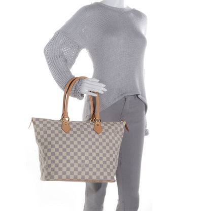 Louis Vuitton Damier Azur Saleya MM 2 of 7