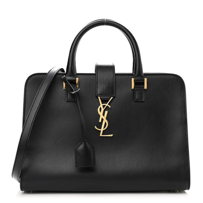 Saint Laurent Smooth Calfskin Small Monogram Cabas Black 1 of 15