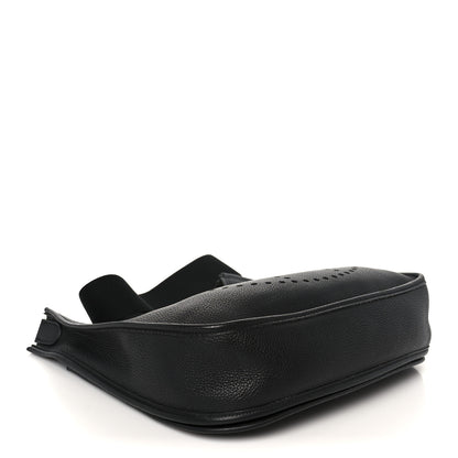 Hermes Taurillon Clemence Evelyne II PM Black 4 of 10
