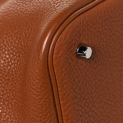 Hermes Taurillon Clemence Picotin Lock 22 MM Gold 9 of 11