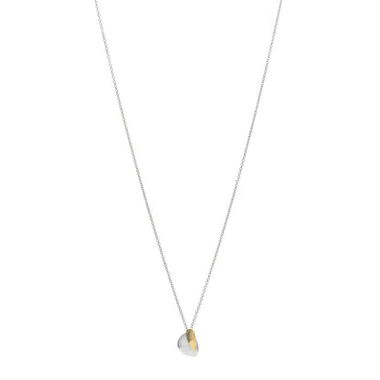 Tiffany Sterling Silver 18K Yellow Gold Frank Gehry Heart Pendant Necklace 1 of 4
