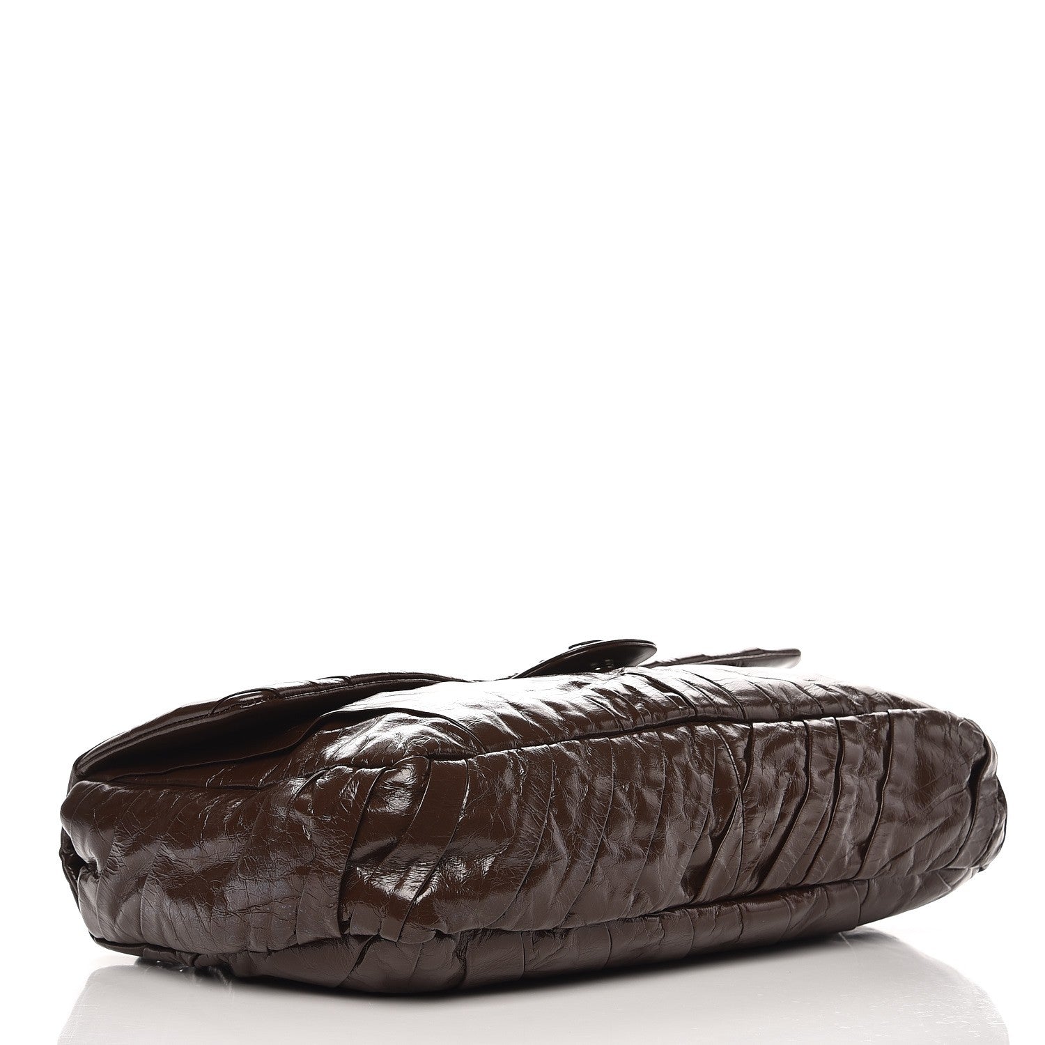 Chanel Glazed Calfskin Twisted Maxi Flap Brown 4 of 7