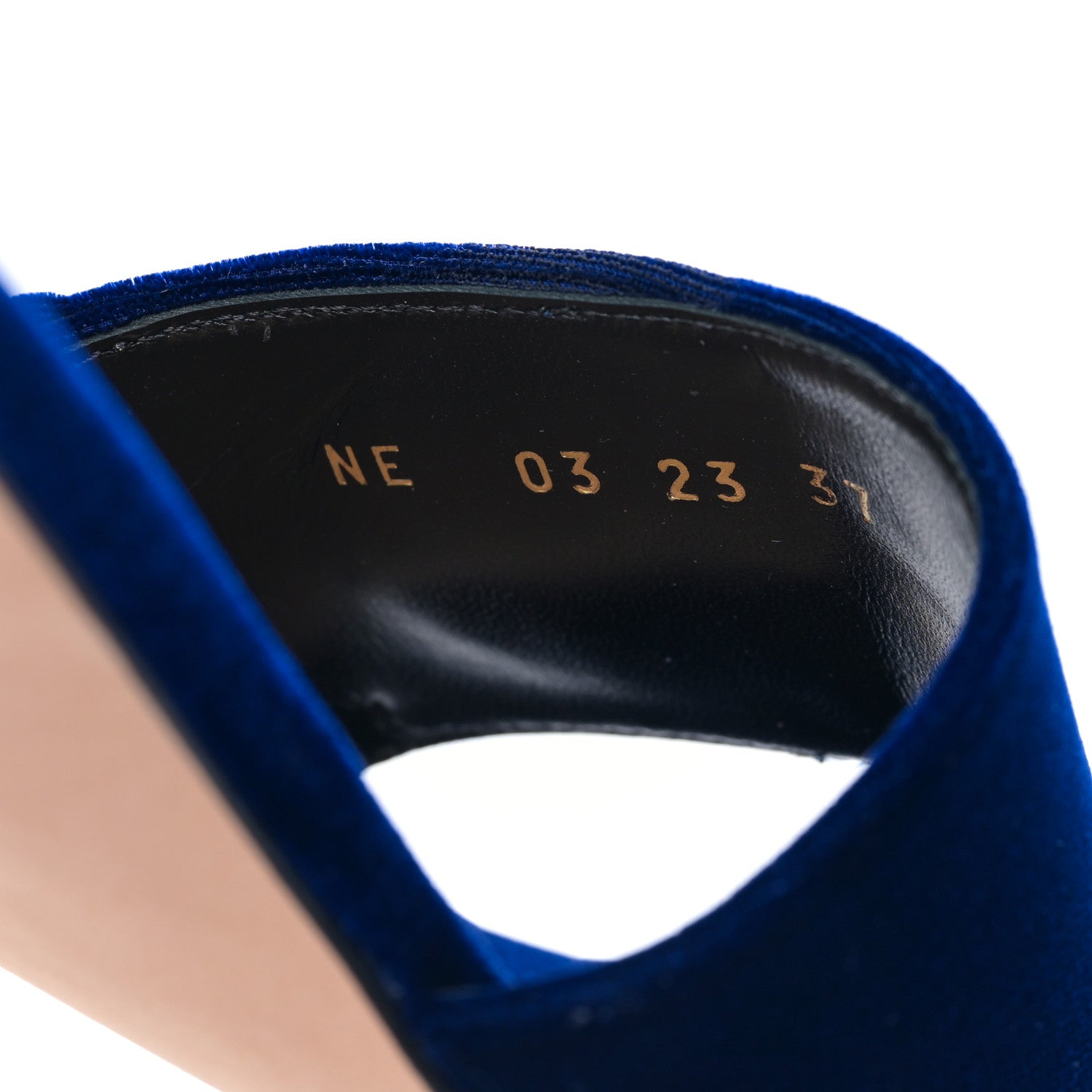 Christian Dior Velvet C'est Dior 50mm Slide Sandals 37 Blue 8 of 8
