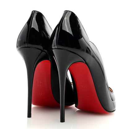 Christian Louboutin Patent Hot Chick 100 Pumps 38.5 Black 4 of 7