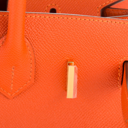 Hermes Epsom Birkin 30 Orange 12 of 24