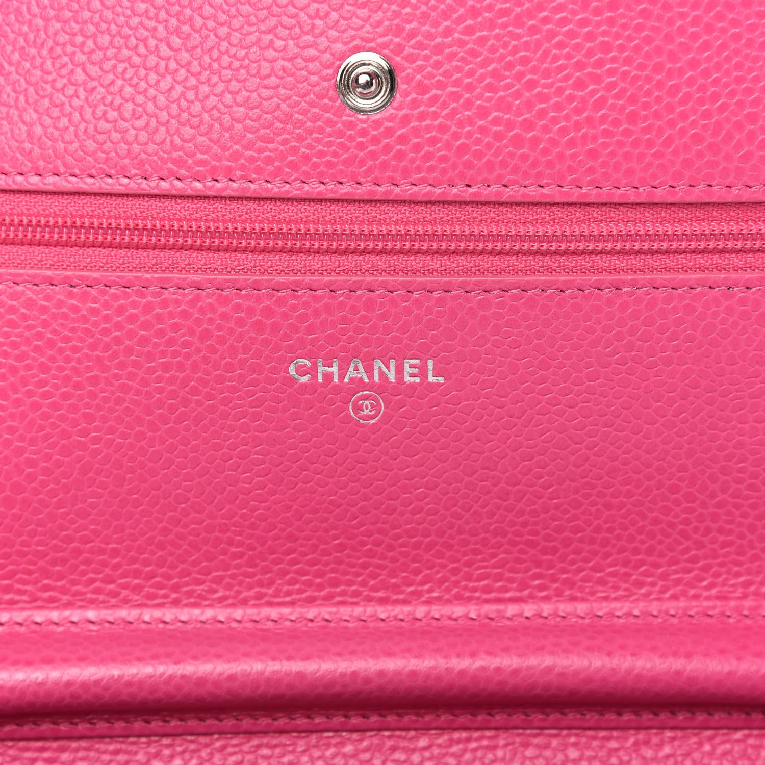 Chanel Caviar Quilted Wallet on Chain WOC Pink 8 of 11