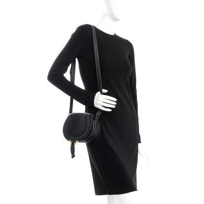 Chloe Calfskin Mini Marcie Round Crossbody Bag Black 2 of 7