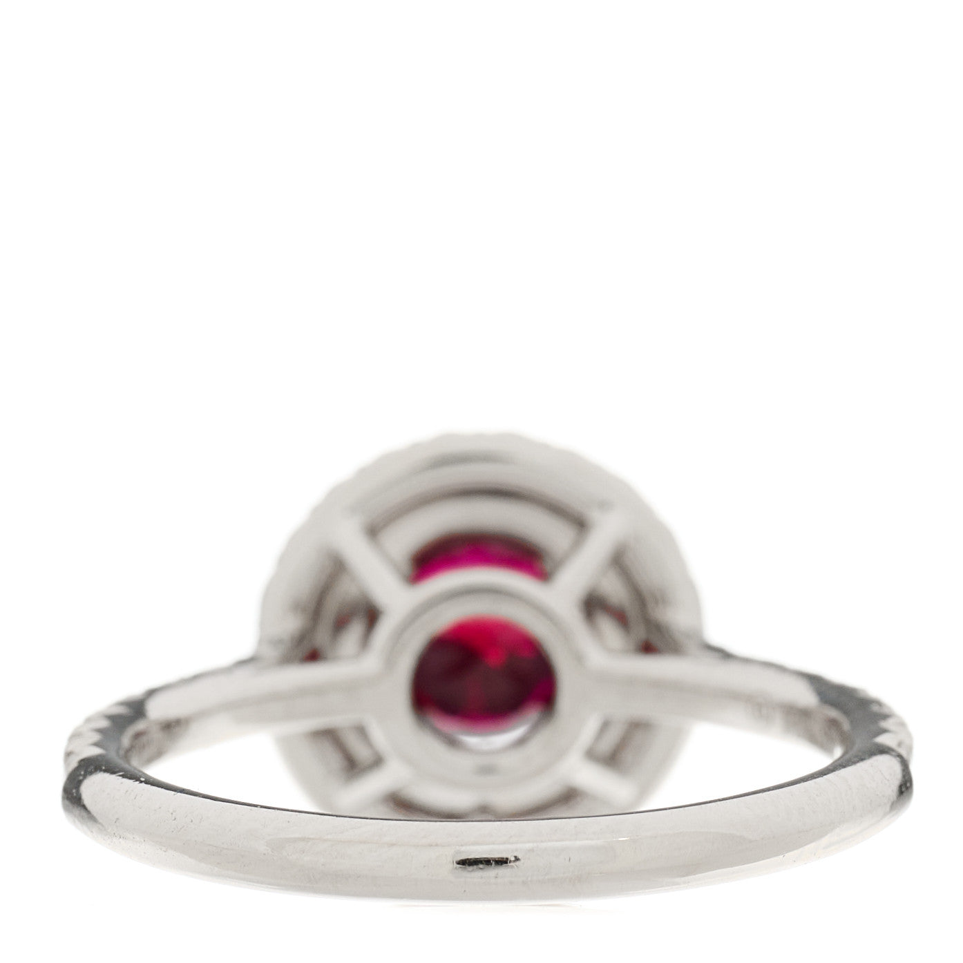 Tiffany Platinum Diamond Ruby Soleste Ring 53 6.25 4 of 7