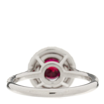 Tiffany Platinum Diamond Ruby Soleste Ring 53 6.25 4 of 7