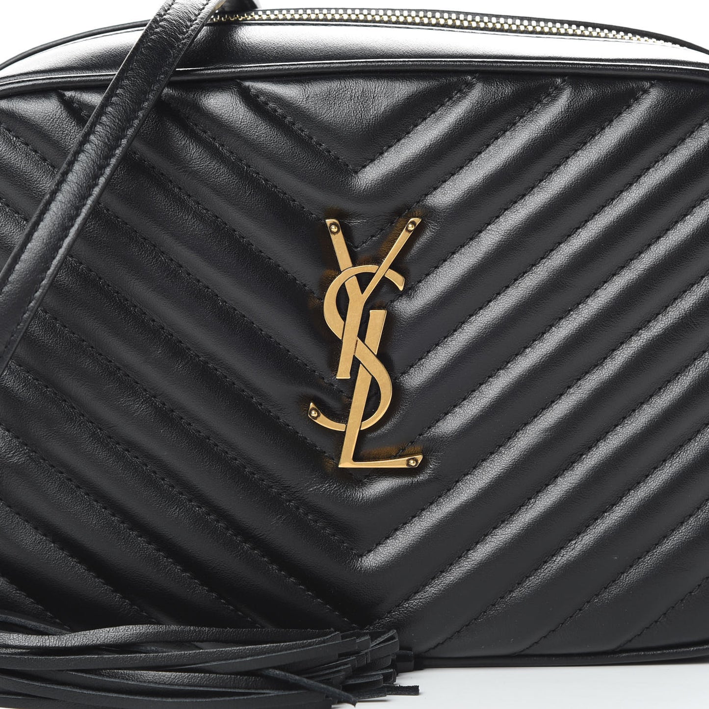 Calfskin Matelasse Monogram Lou Camera Bag Black