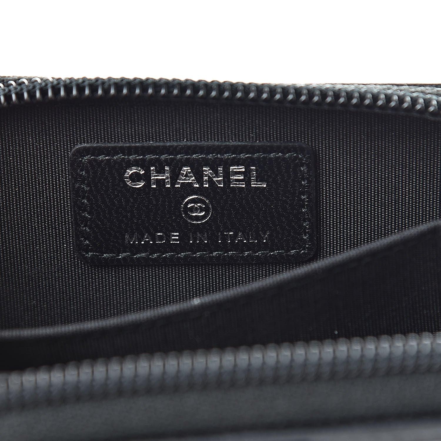 Chanel Lambskin Quilted Zip Around Boy Coin Purse Wallet So Black 6 of 12