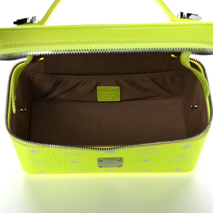 MCM Visetos Vanity Case Neon Yellow 5 of 11