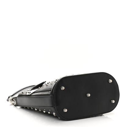 Alexander McQueen Calfskin Studded Crossbody Bag Black 4 of 15