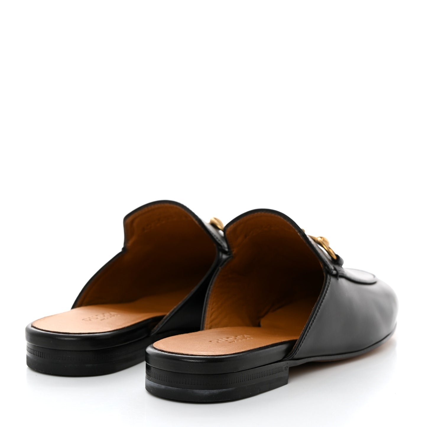 Calfskin Womens Princetown Slippers 36 Black