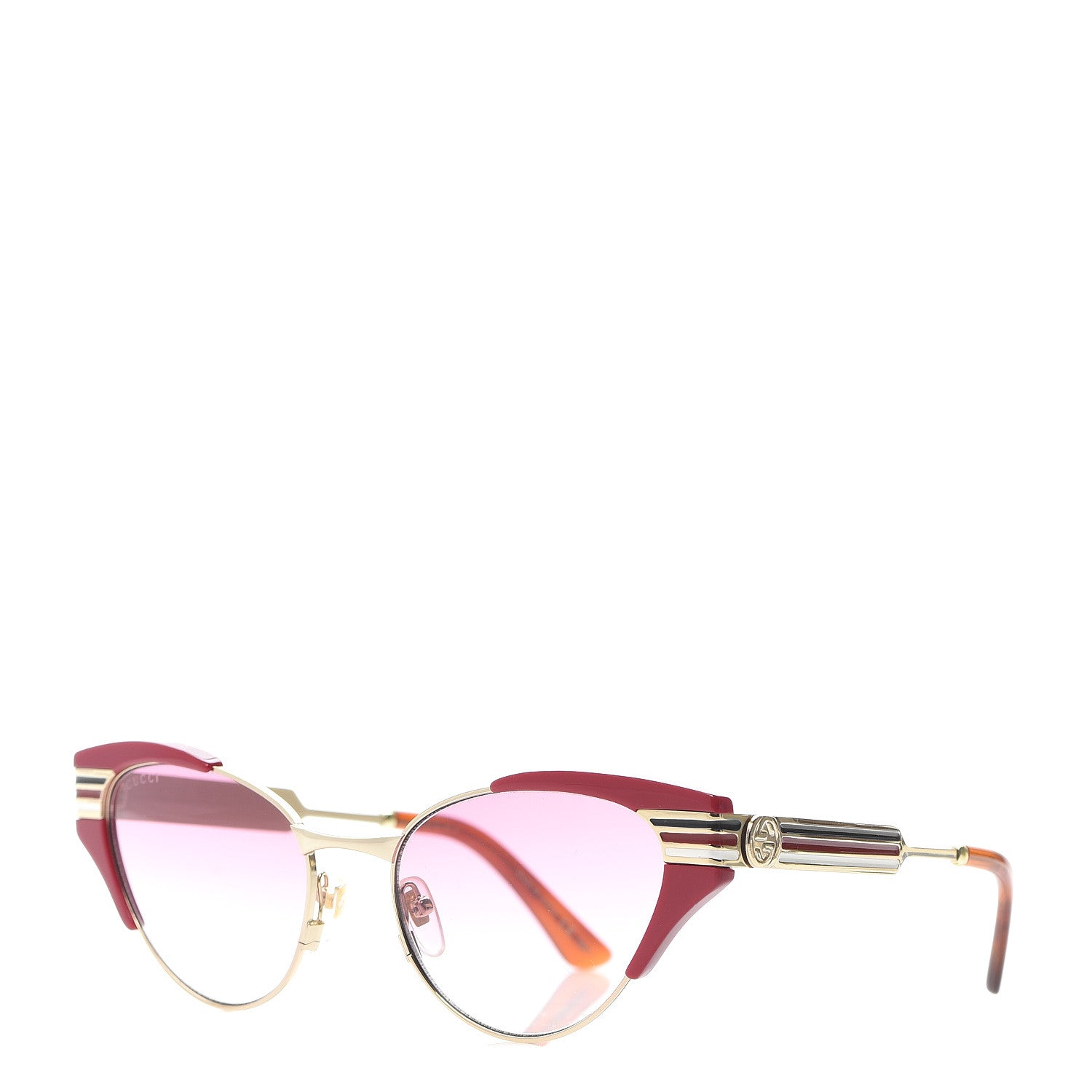 Gucci Cat Eye Web Sunglasses GG0522S Red 1 of 6