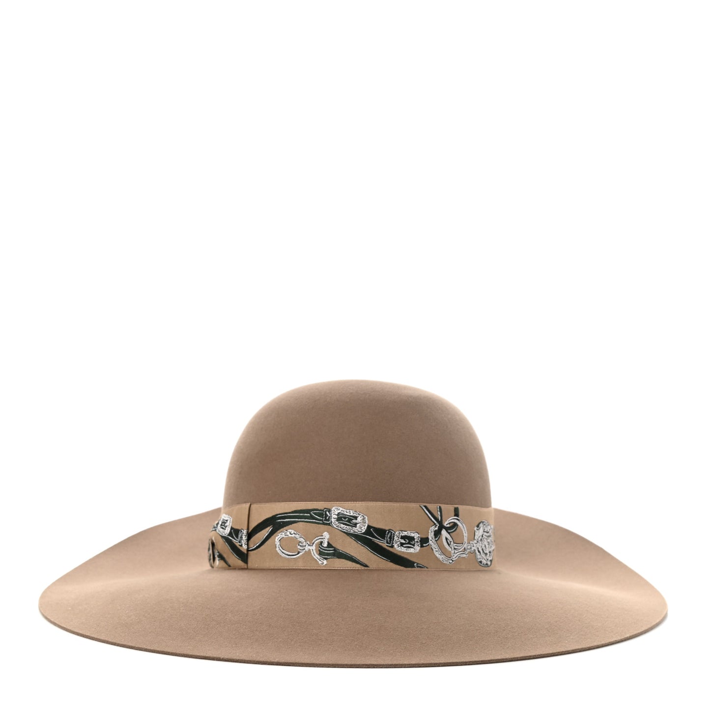 Rabbit Felt Brides de Gala Francoise Hat 57 Etoupe