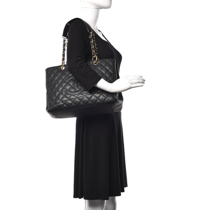 Chanel Caviar Quilted Grand Shopping Tote GST Black 2 of 9