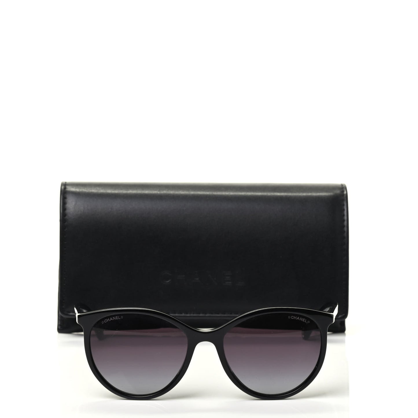 Acetate Pantos Cat Eye Sunglasses 5448 Black