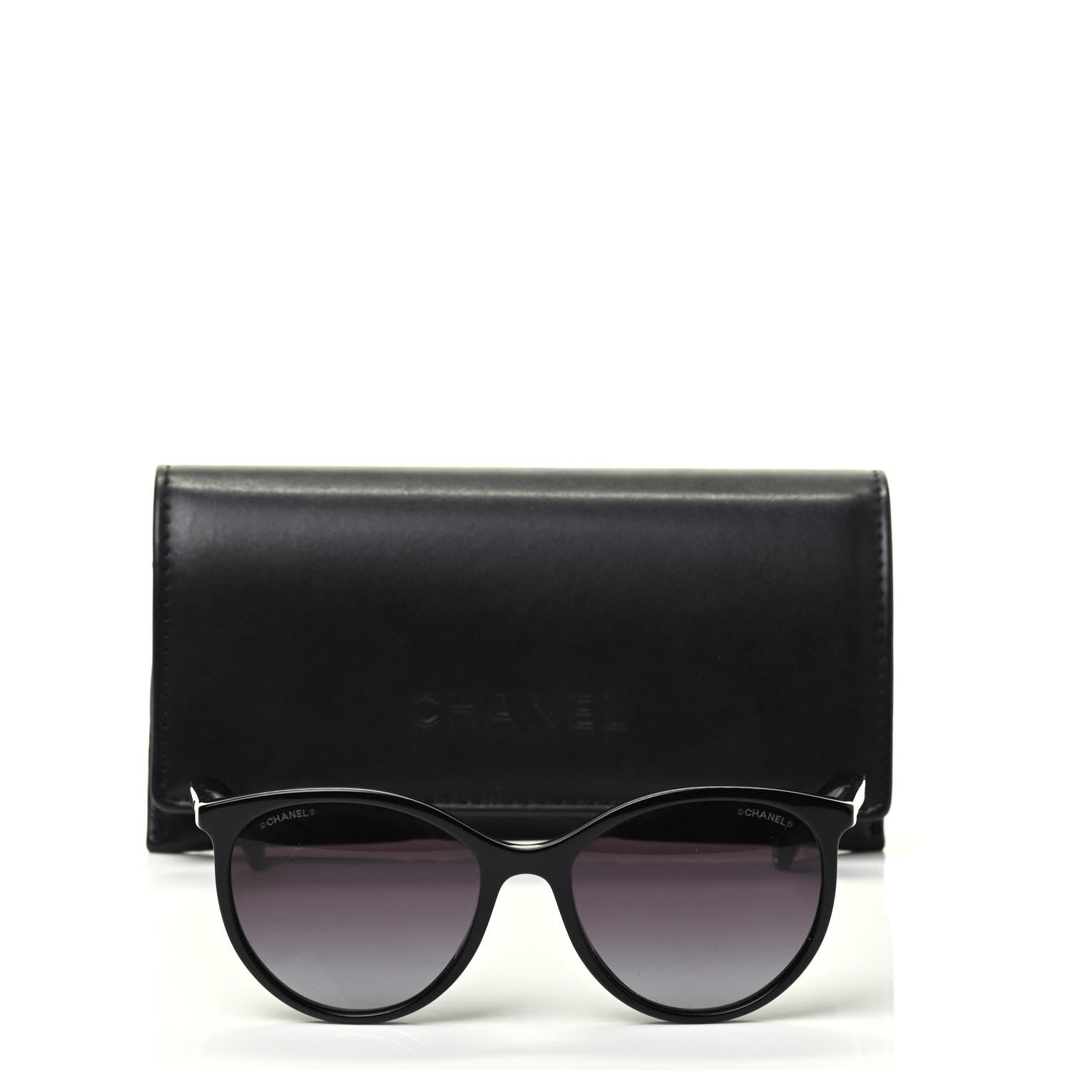 Chanel Acetate Pantos Cat Eye Sunglasses 5448 Black 7 of 7