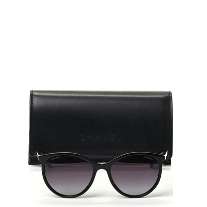 Chanel Acetate Pantos Cat Eye Sunglasses 5448 Black 7 of 7