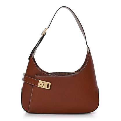Salvatore Ferragamo Pigskin Shoulder Bag Brown 1 of 8